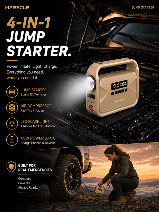 Q8 Jump Starter with Air Compressor