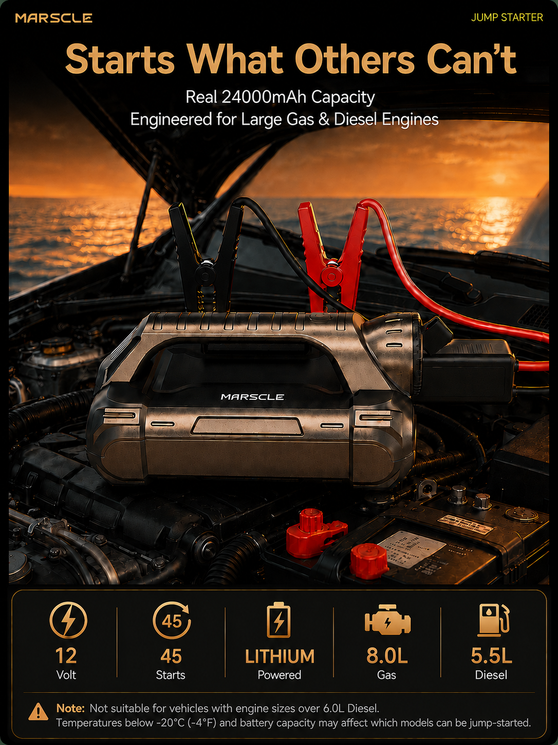 Q13 Jump Starter with Air Compressor